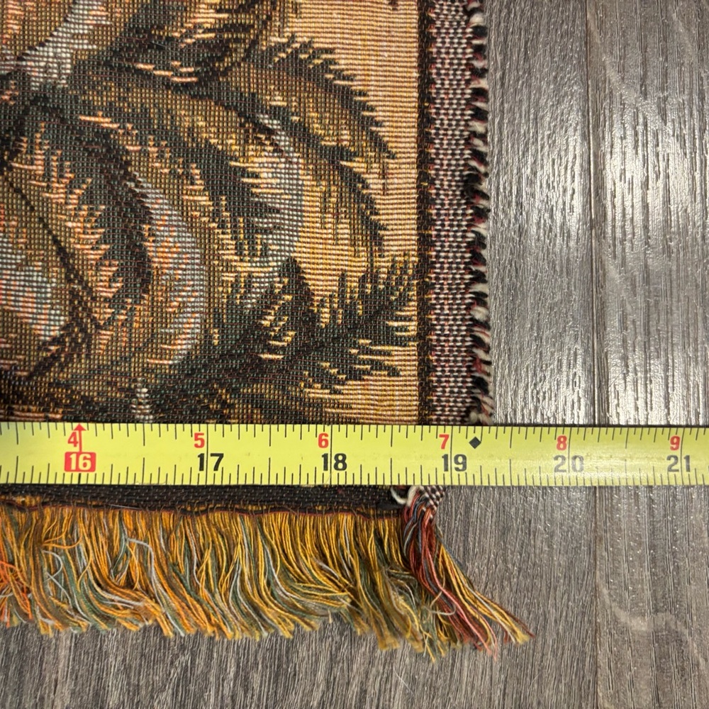 Vintage Wall Hanging Wall Decor Tapestry Middle Eastern Egyptian Desert Scene - Picture 9 of 9